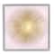 Stupell Industries Minimal Abstract Glam Sunburst Lines Over Pink in Gray Frame Wall Art